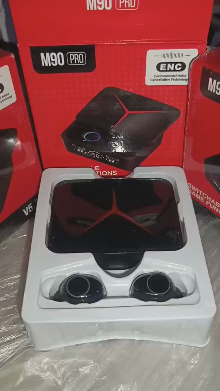 M90 Pro Gaming Earbuds | Bluetooth 5.3 Wireless Earphones with ENC Noise Reduction